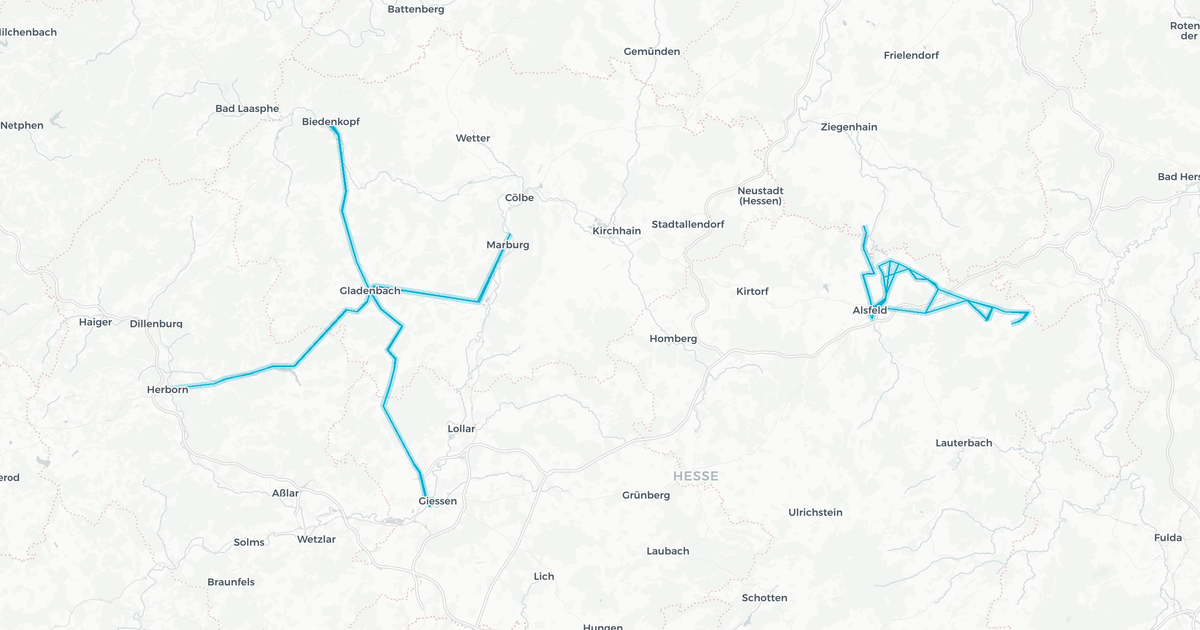 Liniennetz von ALV Vogelsberg