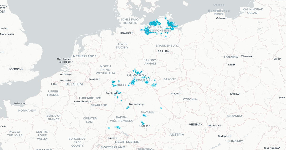 Liniennetz von Anklamer Verkehrsgesellschaft