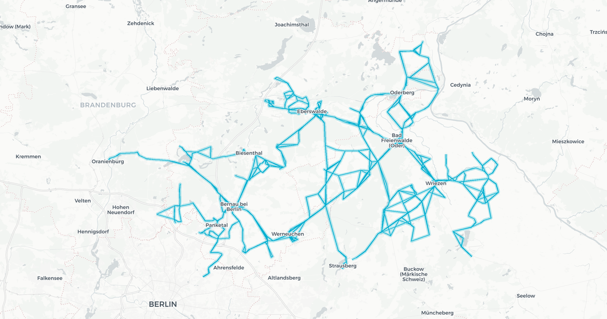 Liniennetz von Barnimer Busgesellschaft mbH