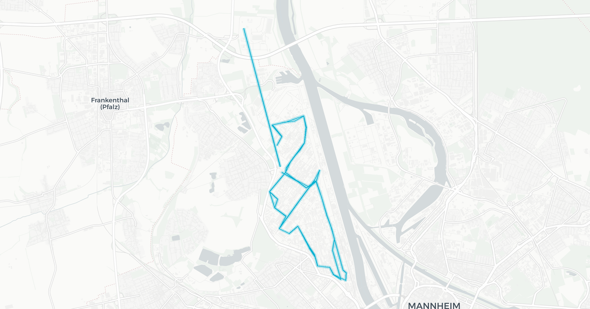Liniennetz von BASF Werkslinienverkehr