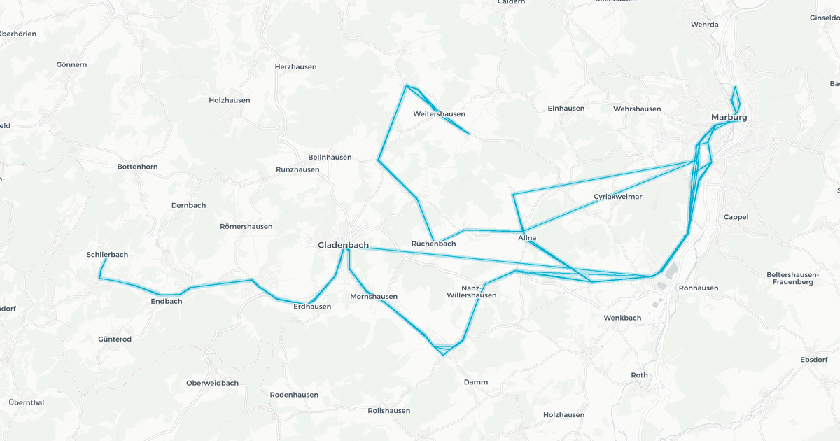 Liniennetz von Becker und Bender Busverkehr GbR