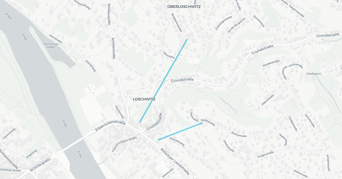 Liniennetz von Bergbahn