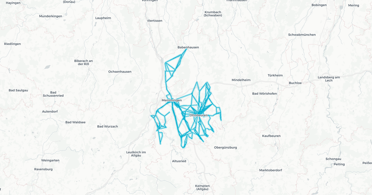 Liniennetz von Brandner Unterallgäu