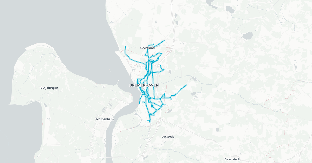 Liniennetz von BREMERHAVEN BUS