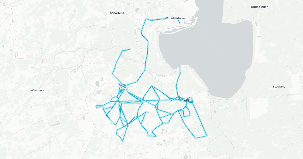 Liniennetz von Bruns Reisen GmbH Varel