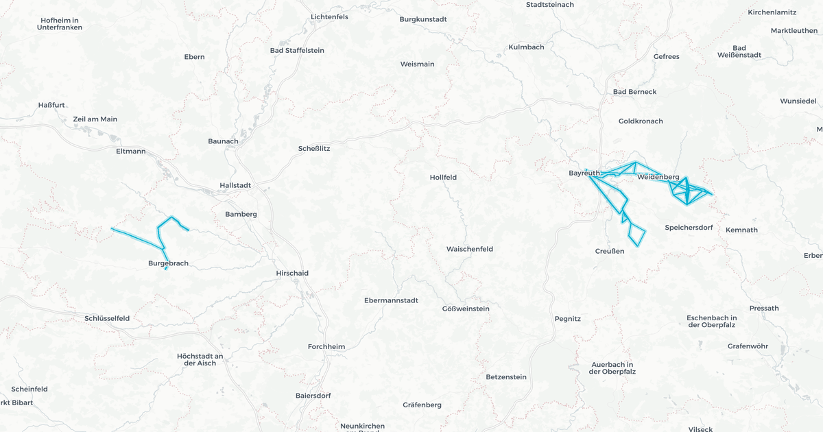 Liniennetz von Bus BA BT PVU-Region
