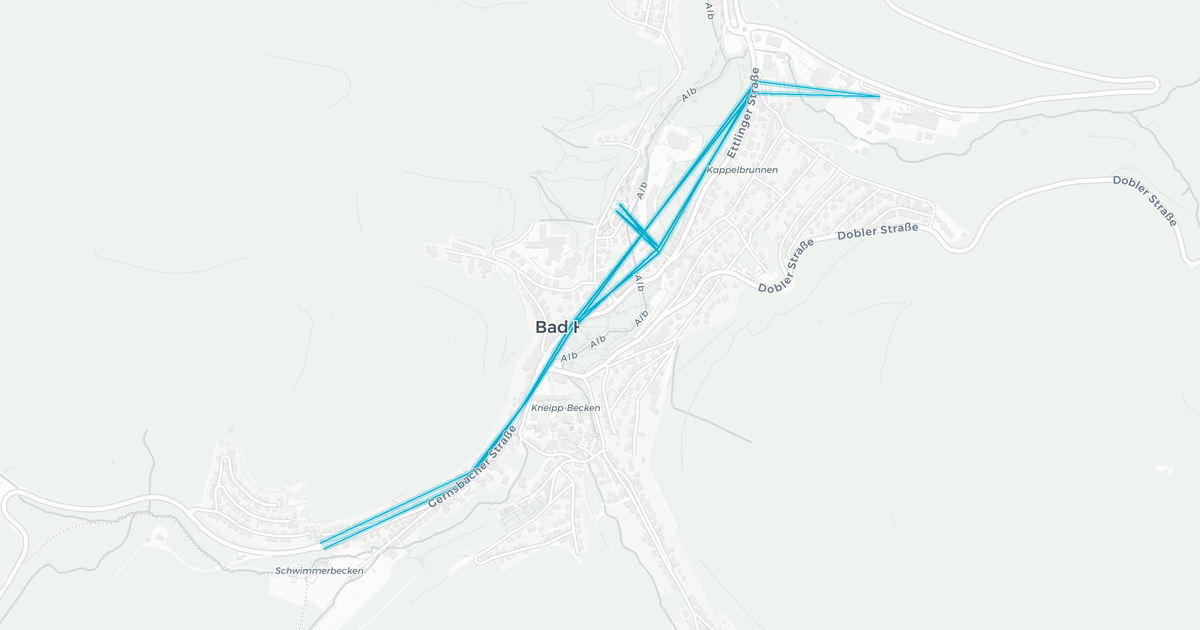 Liniennetz von Bus BVN (Rexer)