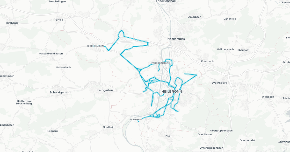 Liniennetz von Bus (Stadtverkehr)