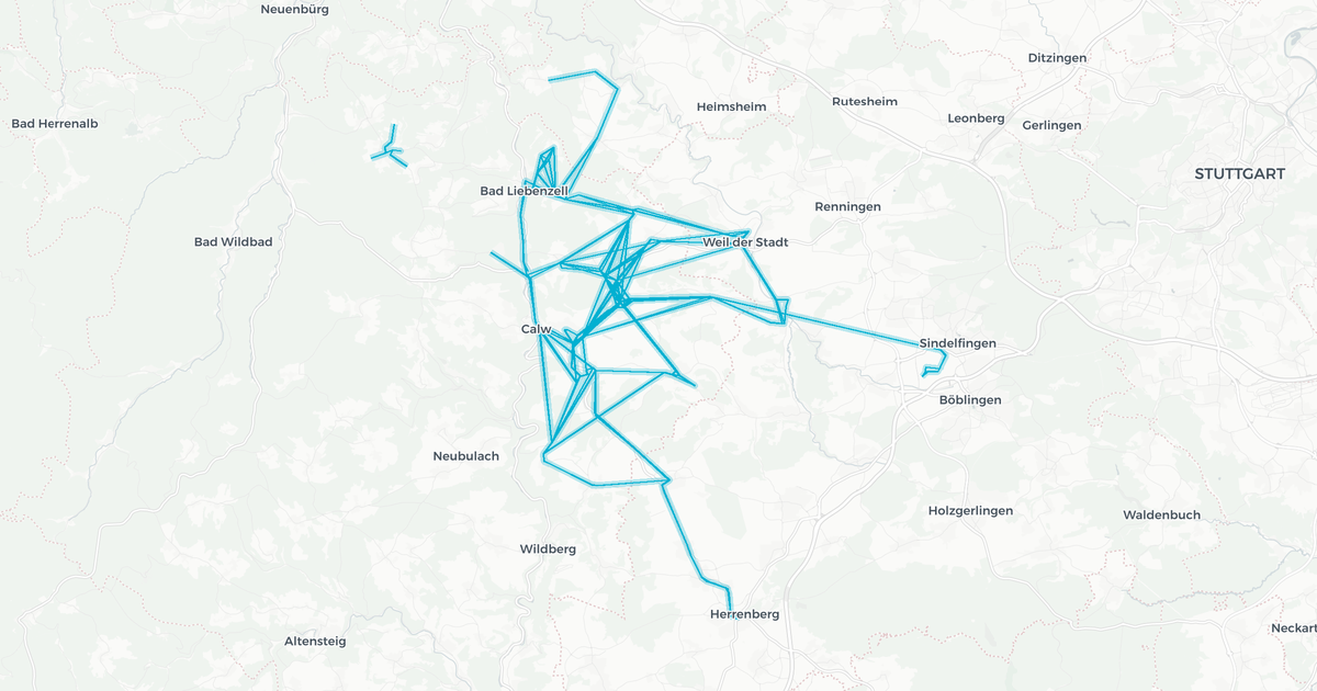 Liniennetz von Calw VPC