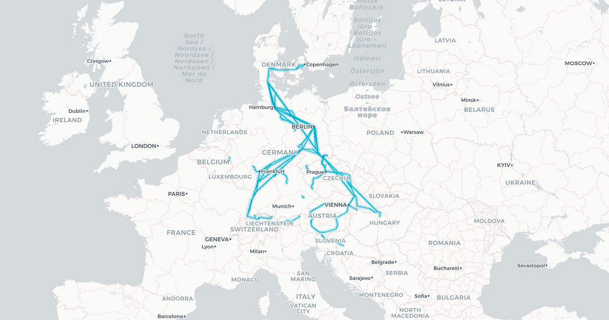 Liniennetz von Ceske Drahy
