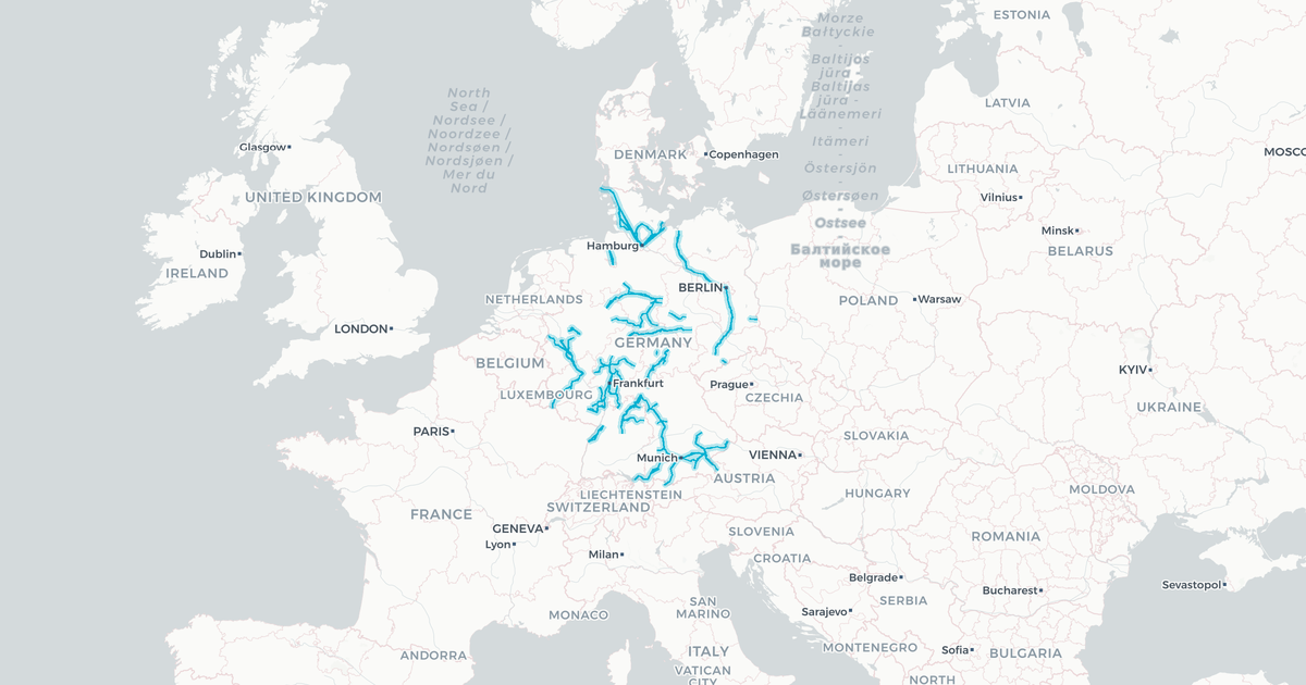 Liniennetz von DB Regio AG Nord