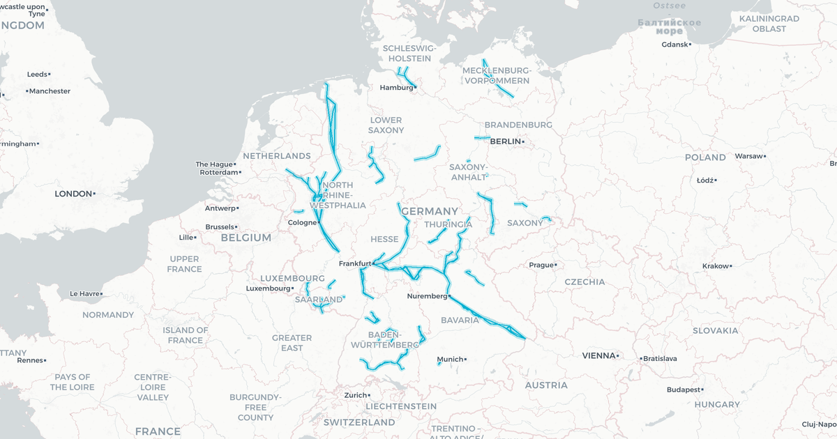 Liniennetz von DB Regio AG Südost