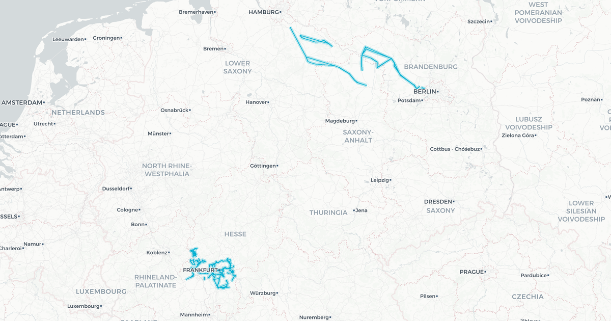 Liniennetz von DB Regio Bus Mitte