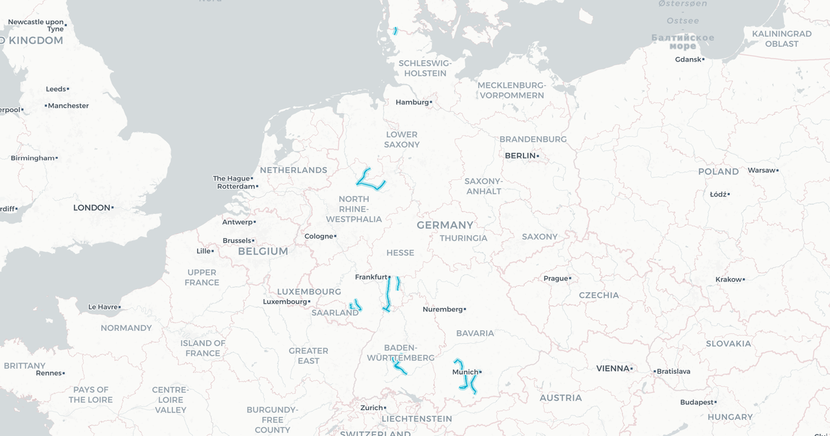 Liniennetz von DB Regio Mitte