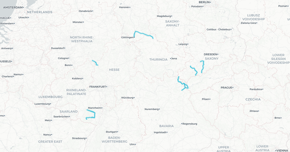 Liniennetz von DB RegioNetz Verkehrs GmbH Erzgebirgsbahn