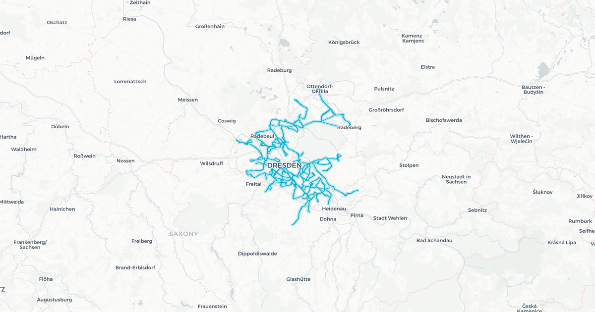 Liniennetz von DVB-Bus