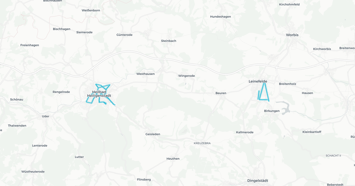 Liniennetz von EW Bus GmbH