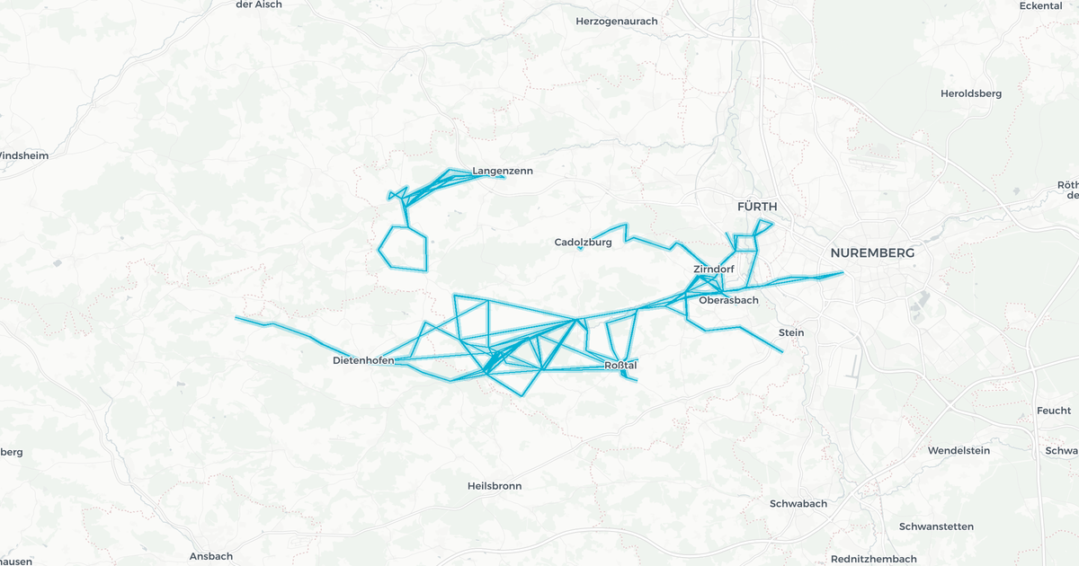 Liniennetz von Fahrplan 2022 Fürth