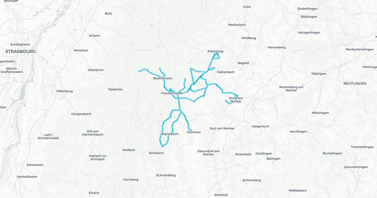Liniennetz von Freizeitverkehr