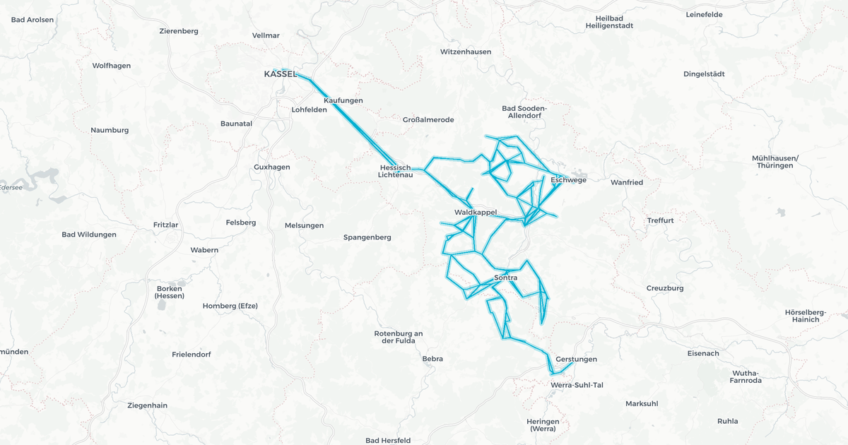 Liniennetz von Frölich Linie EWS