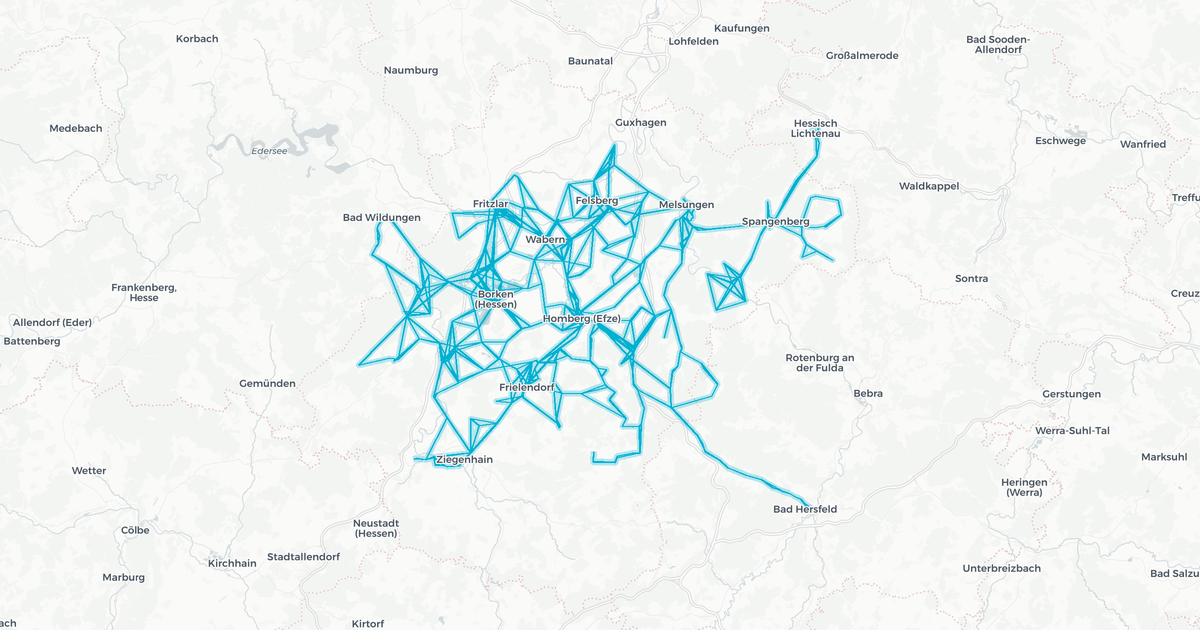 Liniennetz von Frölich Reisen GmbH