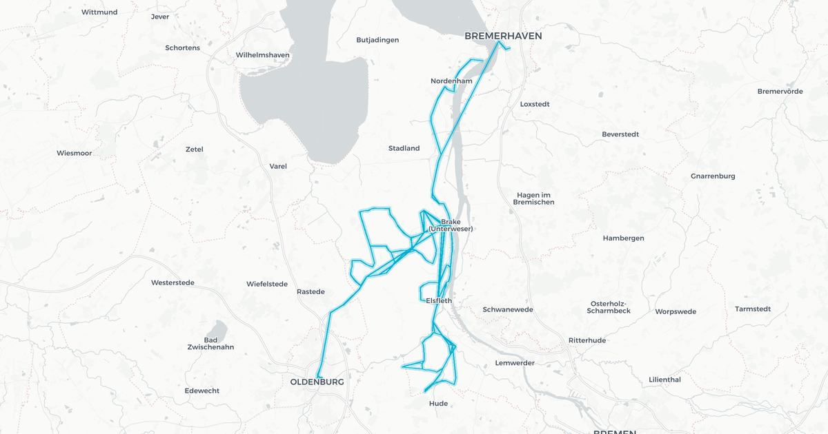 Liniennetz von Gebken Reisen GmbH