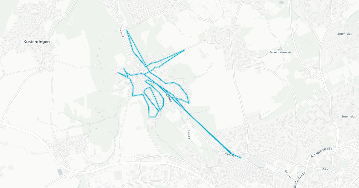 Liniennetz von genehmigungslose Bürgerauto-Verkehre