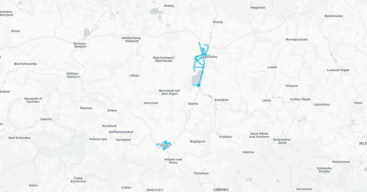 Liniennetz von Görlitzer Verkehrsbetriebe