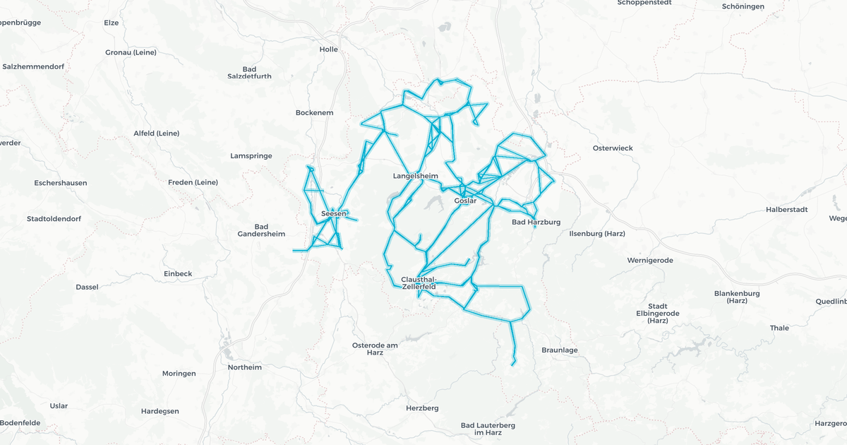 Liniennetz von HarzBus Goslar