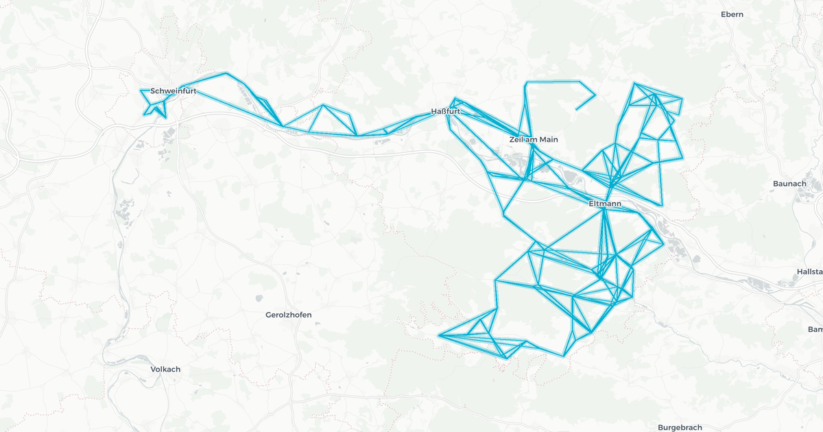 Liniennetz von Haßberge