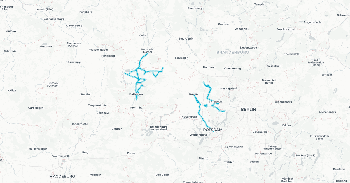 Liniennetz von Havelbus Verkehrsgesellschaft mbH