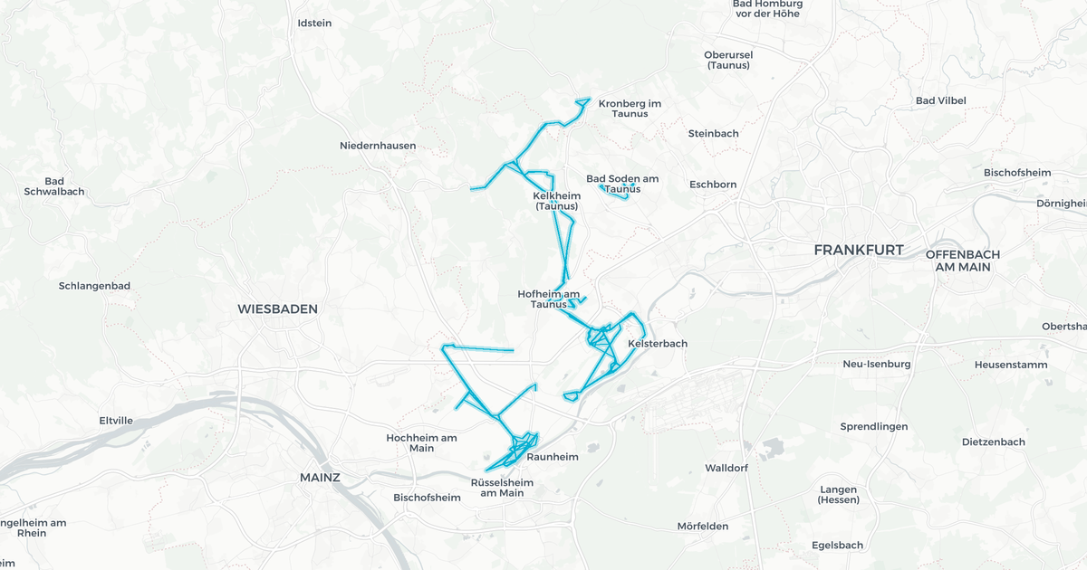 Liniennetz von HLB Hessenbus Hofheim
