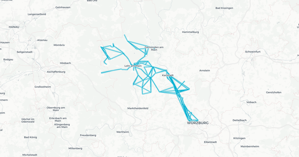 Liniennetz von Hock