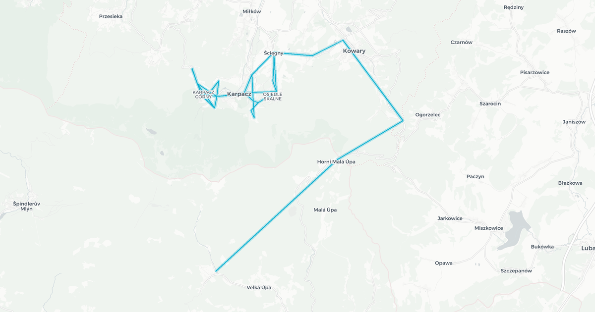 Liniennetz von Karpacz Bus.PL