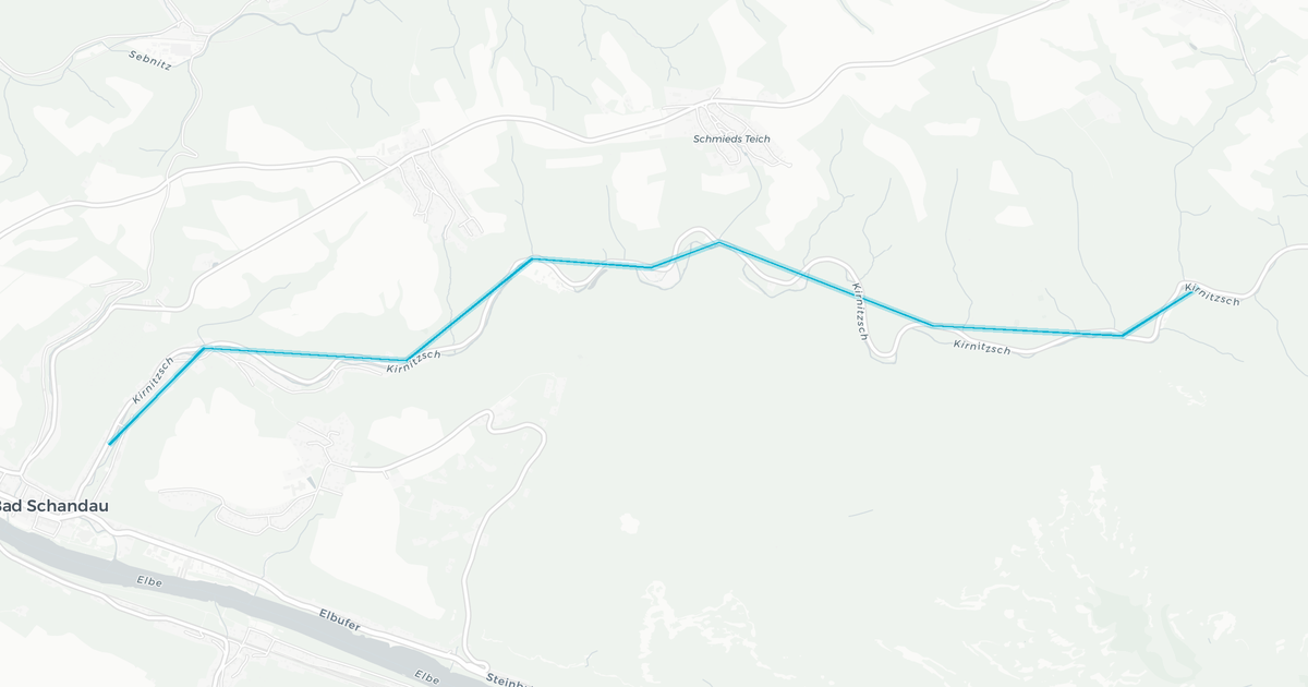 Liniennetz von Kirnitzschtalbahn