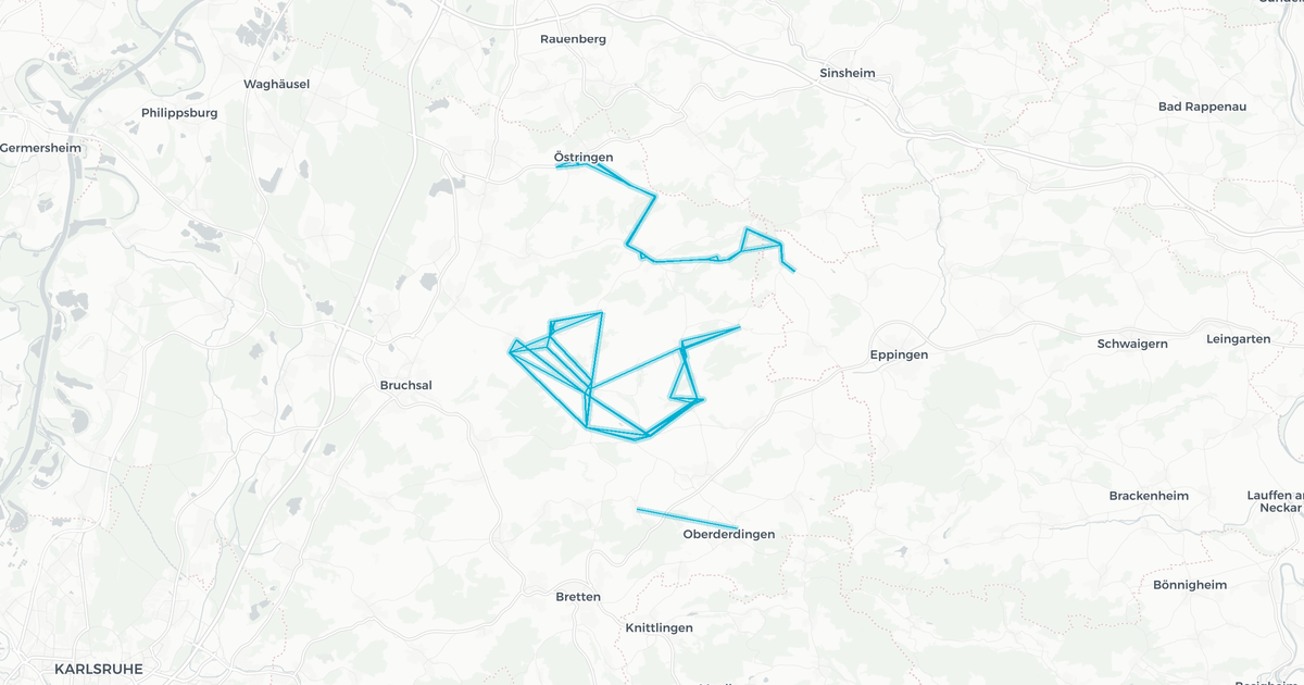 Liniennetz von Kraichtal Bus GbR