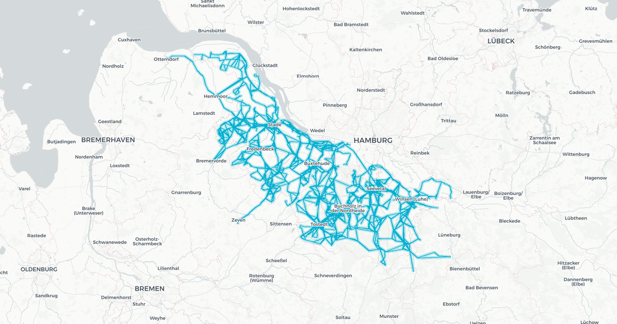 Liniennetz von KVG