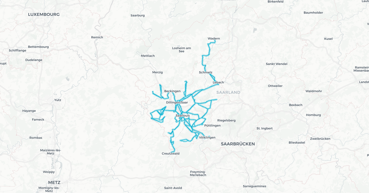 Liniennetz von KVS GmbH