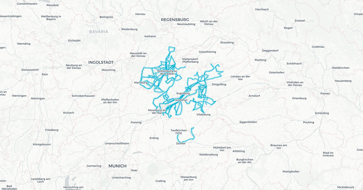 Liniennetz von Landkreis Landshut