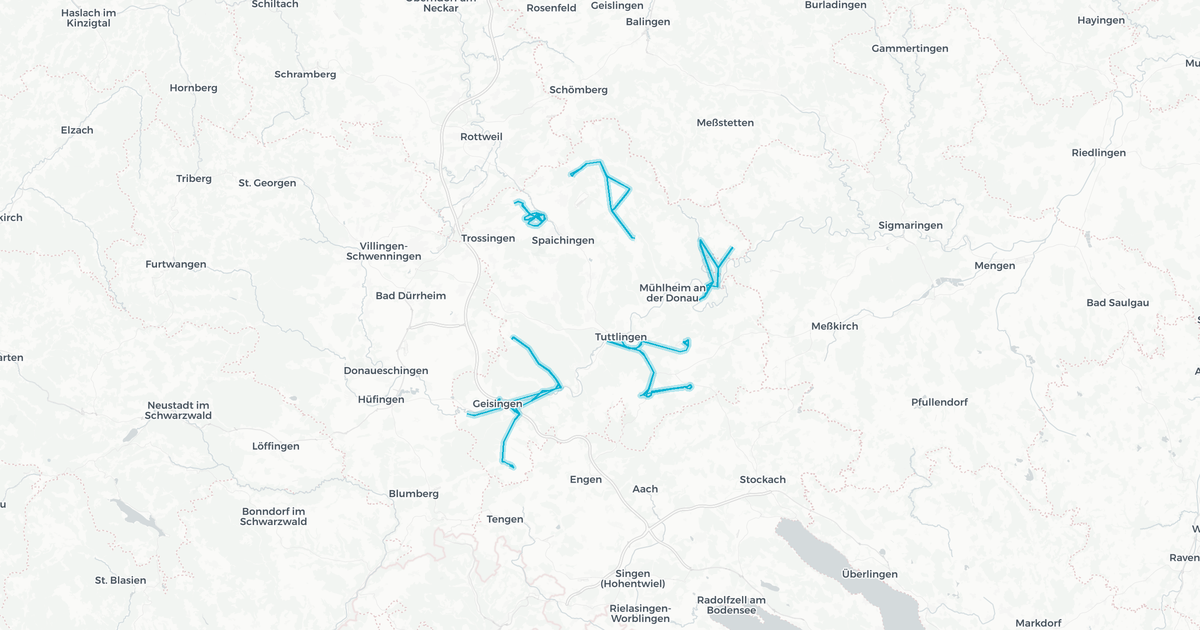 Liniennetz von Landkreis Tuttlingen
