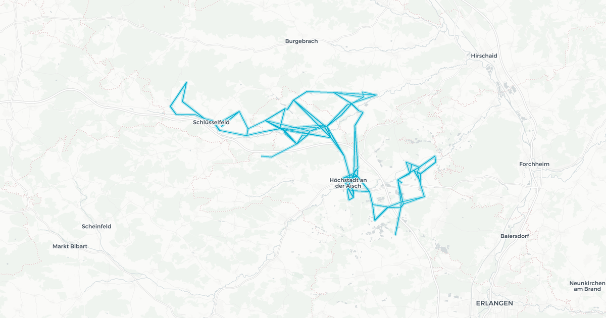 Liniennetz von LB 1 Vogel  VGN 204 - VGN 248
