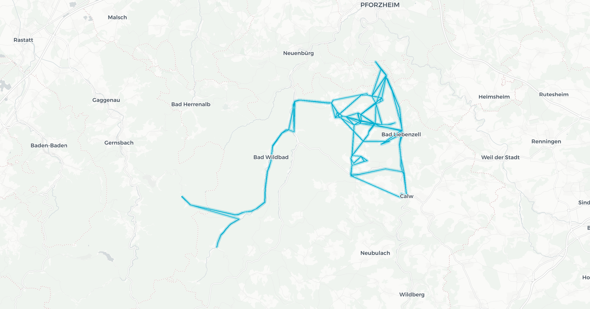 Liniennetz von Linienbündel Nordwest