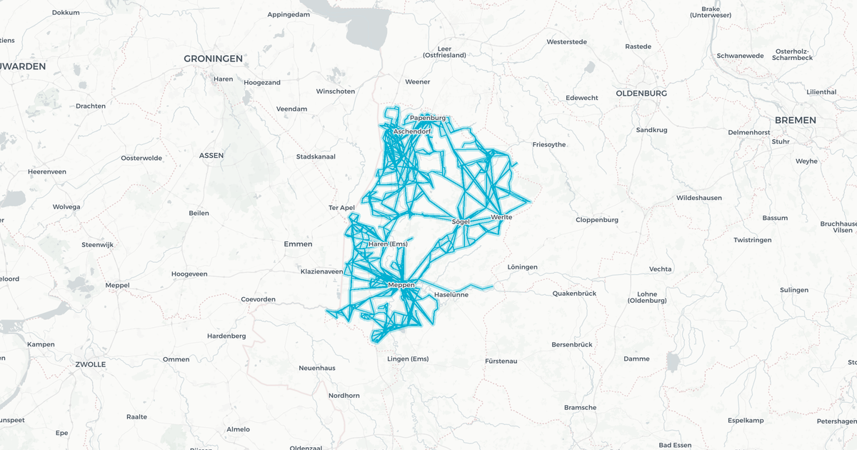 Liniennetz von LK Emsland