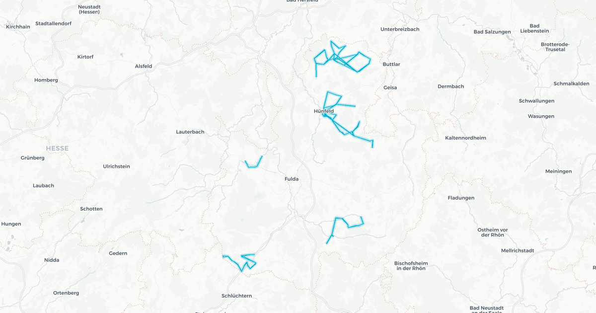 Liniennetz von LNG Fulda