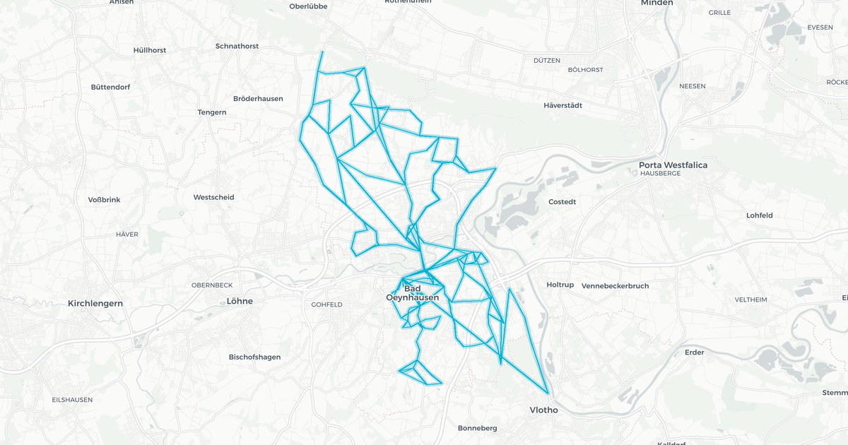 Liniennetz von Löhne/Oey D