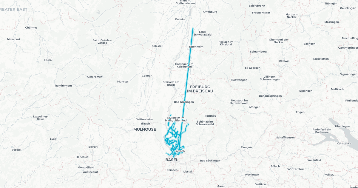Liniennetz von Lörrach