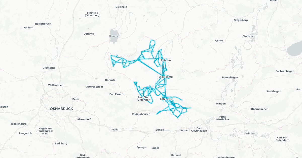 Liniennetz von Lübbecke A