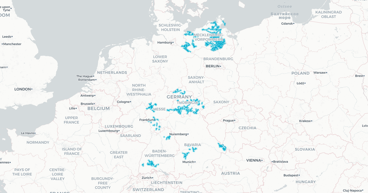 Liniennetz von Mecklenburg Vorpommersche VG
