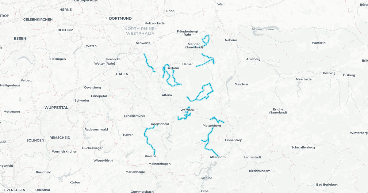 Liniennetz von MVG ALF/AST Verkehr