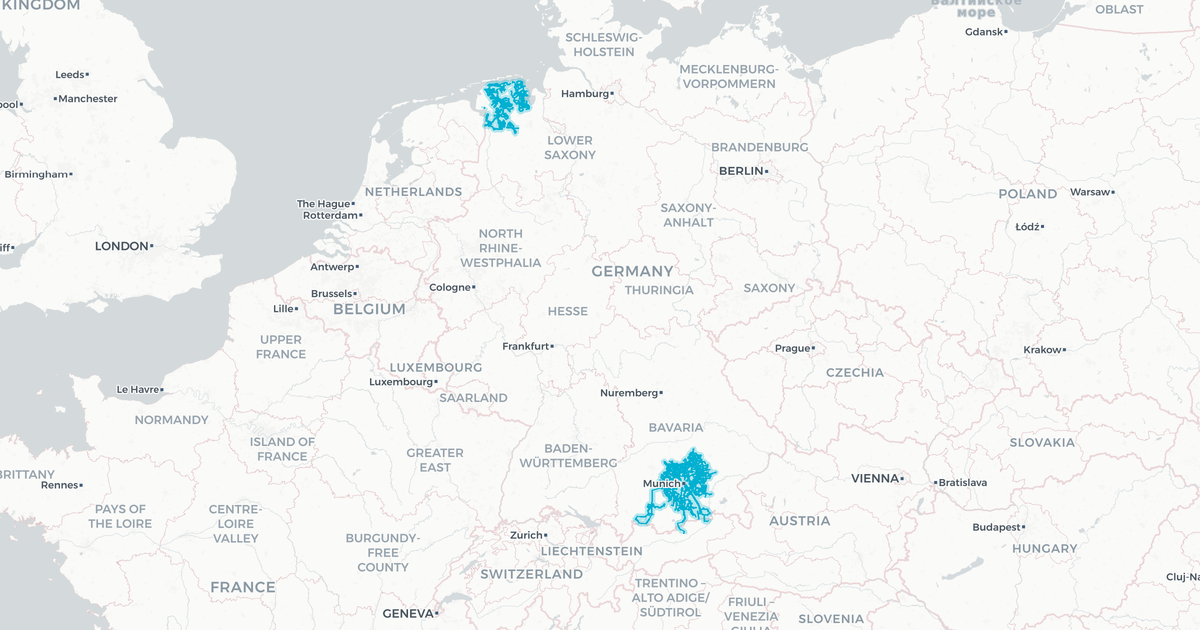 Liniennetz von MVV-Regionalbus
